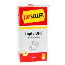 Lapte Top Seller, grasime 1,5% 1 l
